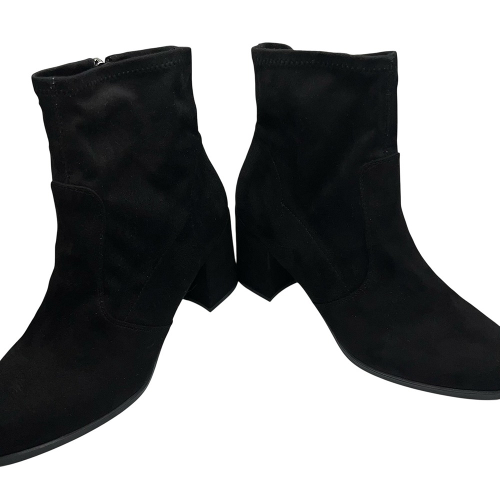 UNISA Womens Black Faux Suede Sock Bootie Size 8M - Picture 4 of 10